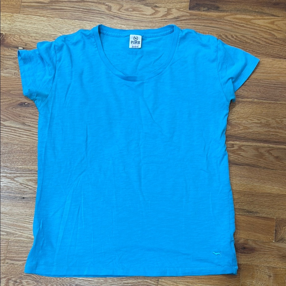 VS PINK Light Blue T-Shirt - Picture 3 of 4